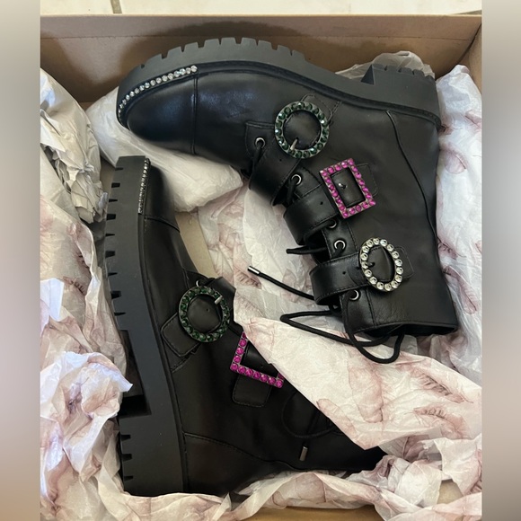 Jessica Simpson Kirlah Fashion Combat Boot, Sz 5 NIB - Picture 3 of 3